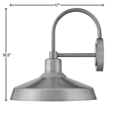 Hinkley Forge Alternative Image 16.5" High Outdoor Large Wall Mount Barn Light Alternative Image 2