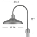 Hinkley Forge Outdoor Large Post Mount Lantern Alternative Image 1