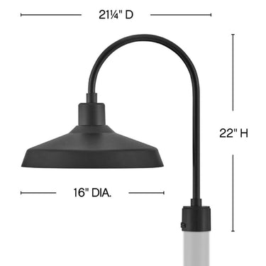 Hinkley Forge Outdoor Large Post Mount Lantern Alternative Image 5