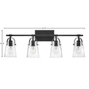 Hinkley Foster Large Four Light Vanity Wall Sconce Alternative Image 10