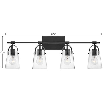 Hinkley Foster Large Four Light Vanity Wall Sconce Alternative Image 10