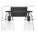 Hinkley Foster Small Two Light Vanity Wall Sconce Alternative Image 1