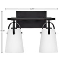 Hinkley Foster Small Two Light Vanity Wall Sconce Alternative Image 13
