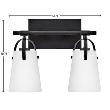 Hinkley Foster Small Two Light Vanity Wall Sconce Alternative Image 13