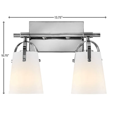 Hinkley Foster Small Two Light Vanity Wall Sconce Alternative Image 20