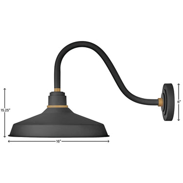 Hinkley Foundry Classic Alternative Image 16" Outdoor Large Wall Mount Barn Light Alternative Image 5