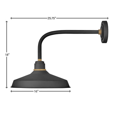 Hinkley Foundry Classic Outdoor Large Wall Mount Barn Light - Alternative Image 10413TK Alternative Image 1