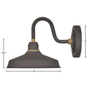 Hinkley Foundry Classic Outdoor Small Wall Mount Barn Light Alternative Image 6
