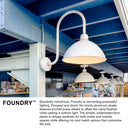 Hinkley Foundry Dome Outdoor Medium Wall Mount Barn Light - Alternative Image 10564TK Alternative Image 5