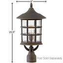 Hinkley Freeport Coastal Elements Alternative Image 12V LED Outdoor Medium Post Mount Lantern Alternative Image 1