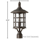 Hinkley Freeport Outdoor Medium Post Mount Lantern Alternative Image 5