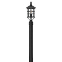 Hinkley Freeport Outdoor Medium Post Mount Lantern in Black Finish 