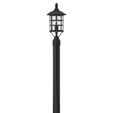 Hinkley Freeport Outdoor Medium Post Mount Lantern in Black Finish 