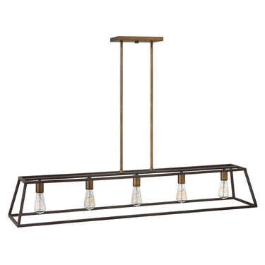 Hinkley Fulton Large Five Light Open Frame Linear Pendant 