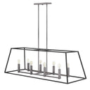 Hinkley Fulton Medium Eight Light Open Frame Linear Pendant Alternative Image 1