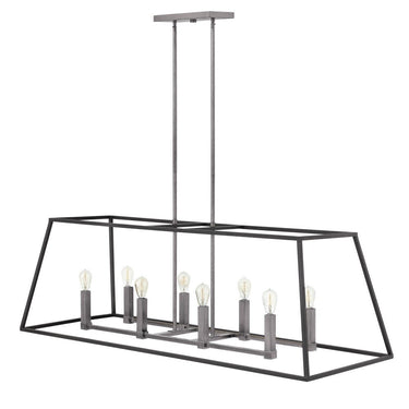 Hinkley Fulton Medium Eight Light Open Frame Linear Pendant Alternative Image 1