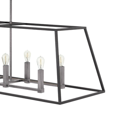 Hinkley Fulton Medium Eight Light Open Frame Linear Pendant Alternative Image 2