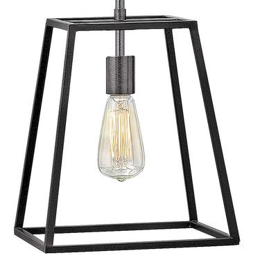 Hinkley Fulton Small Open Frame Pendant in Aged Zinc Finish Alternative Image 1