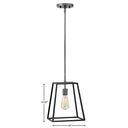 Hinkley Fulton Small Open Frame Pendant in Aged Zinc Finish Alternative Image 6