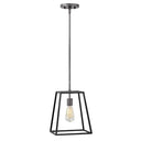 Hinkley Fulton Small Open Frame Pendant in Aged Zinc Finish 