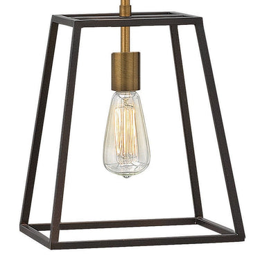 Hinkley Fulton Small Open Frame Pendant in Bronze Finish Alternative Image 1