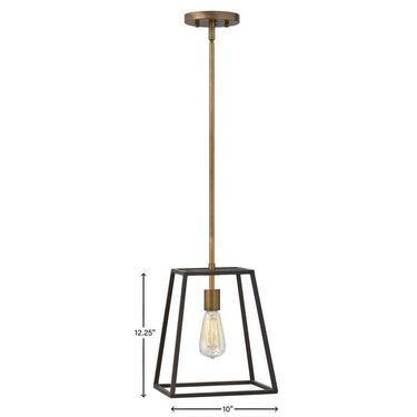 Hinkley Fulton Small Open Frame Pendant in Bronze Finish Alternative Image 6