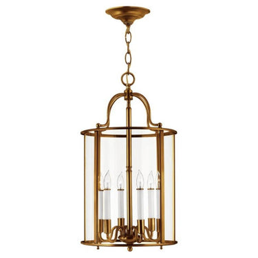 Hinkley Gentry Medium Single Tier Pendant in Heirloom Brass Finish 