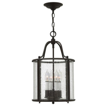 Hinkley Gentry Medium Single Tier Pendant in Olde Bronze Finish 