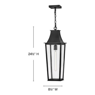 Hinkley Georgetown Alternative Image 8.5" Outdoor Large Hanging Lantern Alternative Image 1
