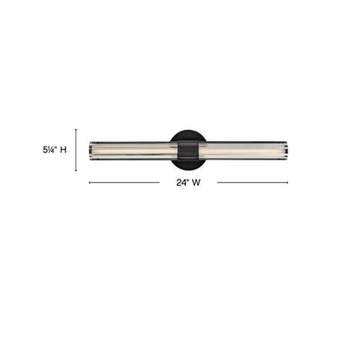 Hinkley Georgette Medium LED Vanity Wall Sconce Alternative Image 1