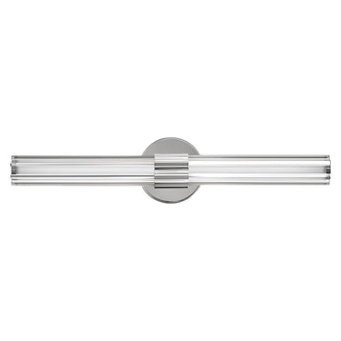 Hinkley Georgette Medium LED Vanity Wall Sconce in Polished Nickel Finish Alternative Image 2