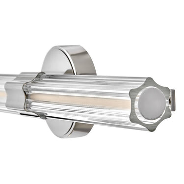 Hinkley Georgette Medium LED Vanity Wall Sconce in Polished Nickel Finish Alternative Image 3