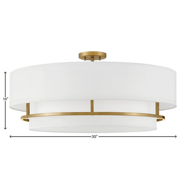 Hinkley Graham Large Convertible Semi-flush Mount Alternative Image 14