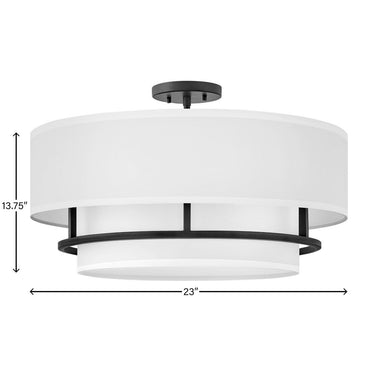 Hinkley Graham Medium Semi-Flush Mount - HL38894 Alternative Image 3