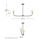 Hinkley Greta Medium Two Light Linear Pendant Alternative Image 1