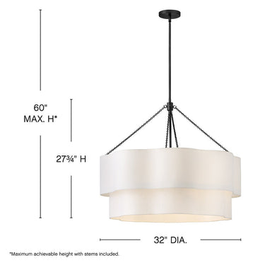 Hinkley Gwen Medium Drum Chandelier - HL47735 Alternative Image 1