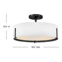Hinkley Halle Medium Semi-Flush Mount - HL47573 Alternative Image 1