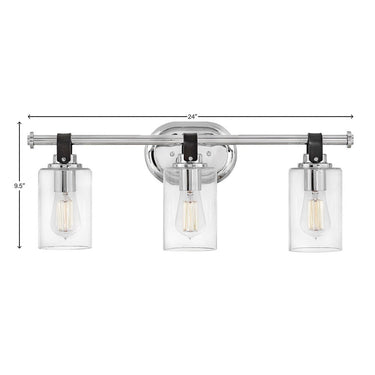 Hinkley Halstead Medium Three Light Vanity Wall Sconce Alternative Image 7