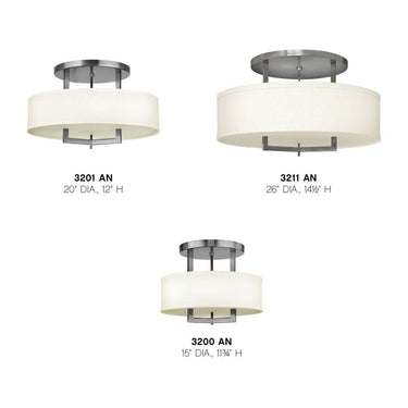 Hinkley Hampton Medium Semi-Flush Mount - HL3200 Alternative Image 1