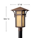 Hinkley Harbor Outdoor Medium Post Mount Lantern Alternative Image 1