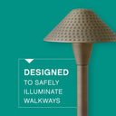 Hinkley Hardy Island Path Light Alternative Image 12V LED Large Hammered Path Light Alternative Image 3