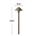 Hinkley Hardy Island Path Light Alternative Image 12V LED Large Hammered Path Light Alternative Image 2