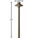Hinkley Hardy Island Path Light Alternative Image 12V LED Small Standard Path Light Alternative Image 2
