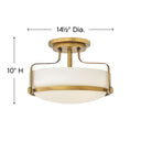 Hinkley Harper Alternative Image 14.5" Medium Semi-Flush Mount Alternative Image 11