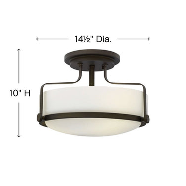 Hinkley Harper Alternative Image 14.5" Medium Semi-Flush Mount Alternative Image 14