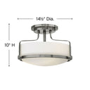 Hinkley Harper Alternative Image 14.5" Medium Semi-Flush Mount Alternative Image 5