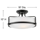 Hinkley Harper Medium Semi-Flush Mount Alternative Image 3