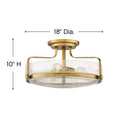 Hinkley Harper Medium Semi-Flush Mount - HL3643 Alternative Image 1