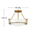Hinkley Hathaway Medium Semi-Flush Mount - Alternative Image 3220HB Alternative Image 1