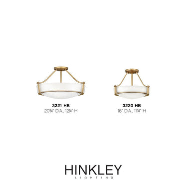 Hinkley Hathaway Medium Semi-Flush Mount - Alternative Image 3220HB Alternative Image 4